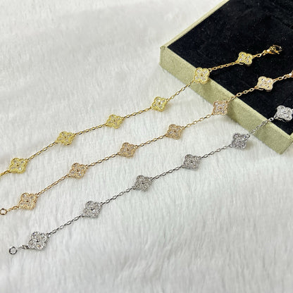 [CiCi]CLOVER 6 MOTIF DIAMOND BRACELET