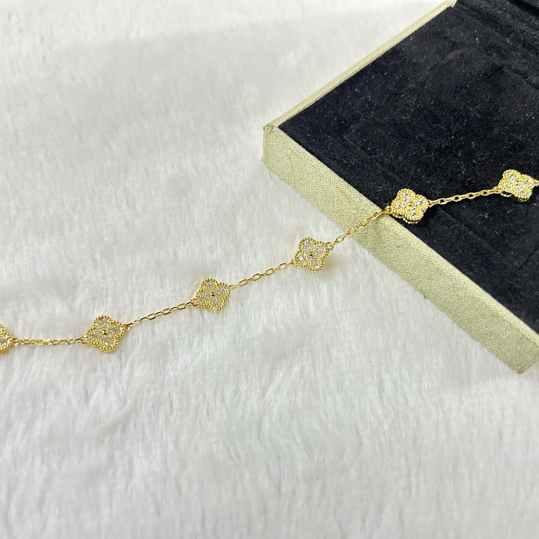 [CiCi]CLOVER 6 MOTIF DIAMOND BRACELET