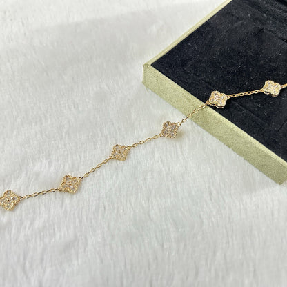 [CiCi]CLOVER 6 MOTIF DIAMOND BRACELET