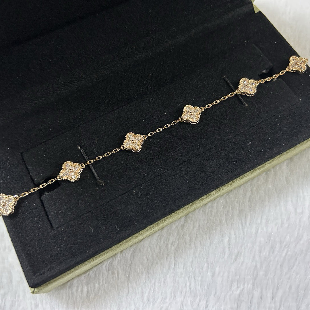 [CiCi]CLOVER 6 MOTIF DIAMOND BRACELET