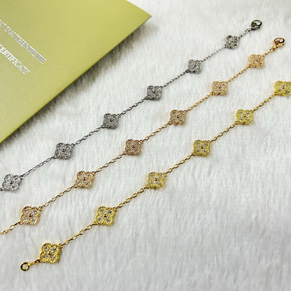 [CiCi]CLOVER 6 MOTIF DIAMOND BRACELET
