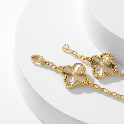 [CiCi]CLOVER 10 MOTIFS LASER NECKLACE