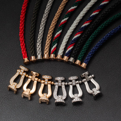 [CiCi]FORCE LARGE HORSESHOE FULL DIAMOND BRACELET GOLD