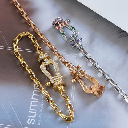 [CiCi]FORCE GROSSER HUFEISENVERSCHLUSS METALLARMBAND