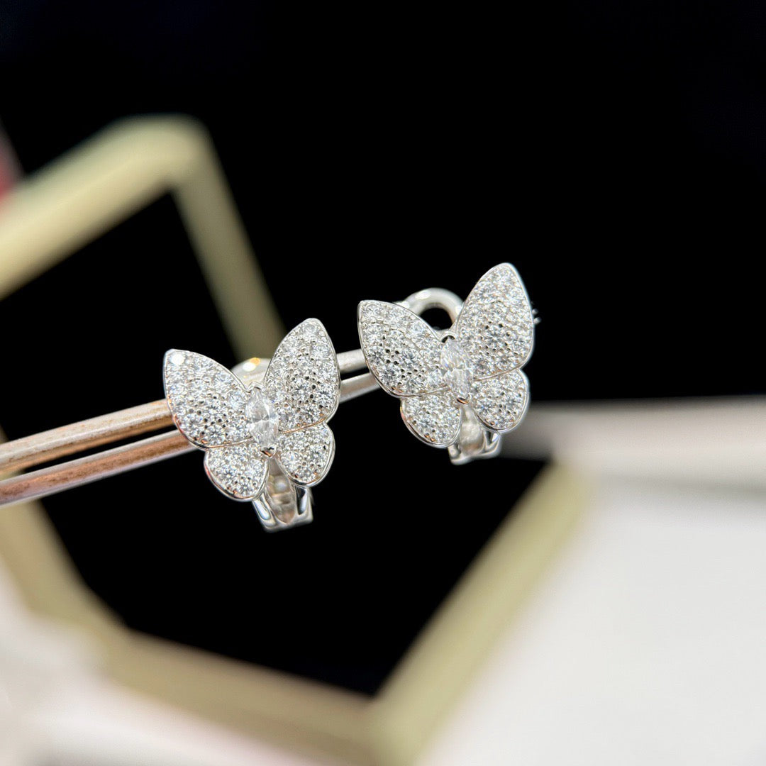[CiCi]BUTTERFLY ALL DIAMOND EARRINGS
