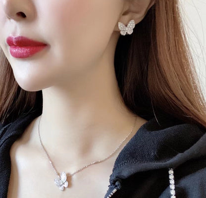 [CiCi]BUTTERFLY ALL DIAMOND EARRINGS