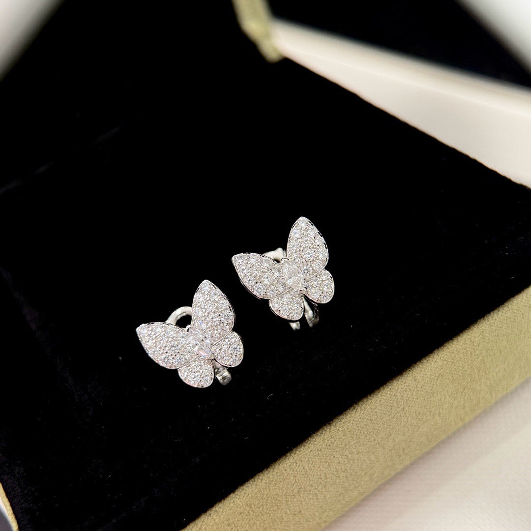 [CiCi]BUTTERFLY ALL DIAMOND EARRINGS