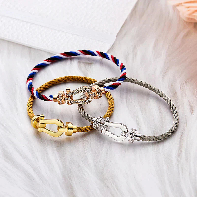 [CiCi]FORCE LARGE HORSESHOE NO DIAMOND BRACELET GOLD