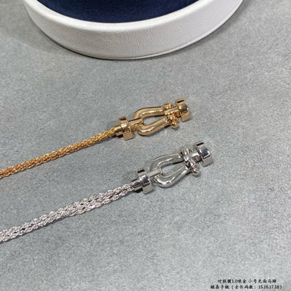 [CiCi]FORCE SMALL HORSESHOE  DIAMOND CHAIN ROPE BRACELET