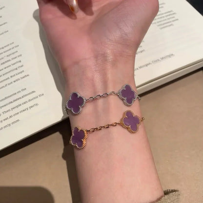 [CiCi] CLOVER 5 MOTIF VIOLET ARMBAND KOLLEKTION