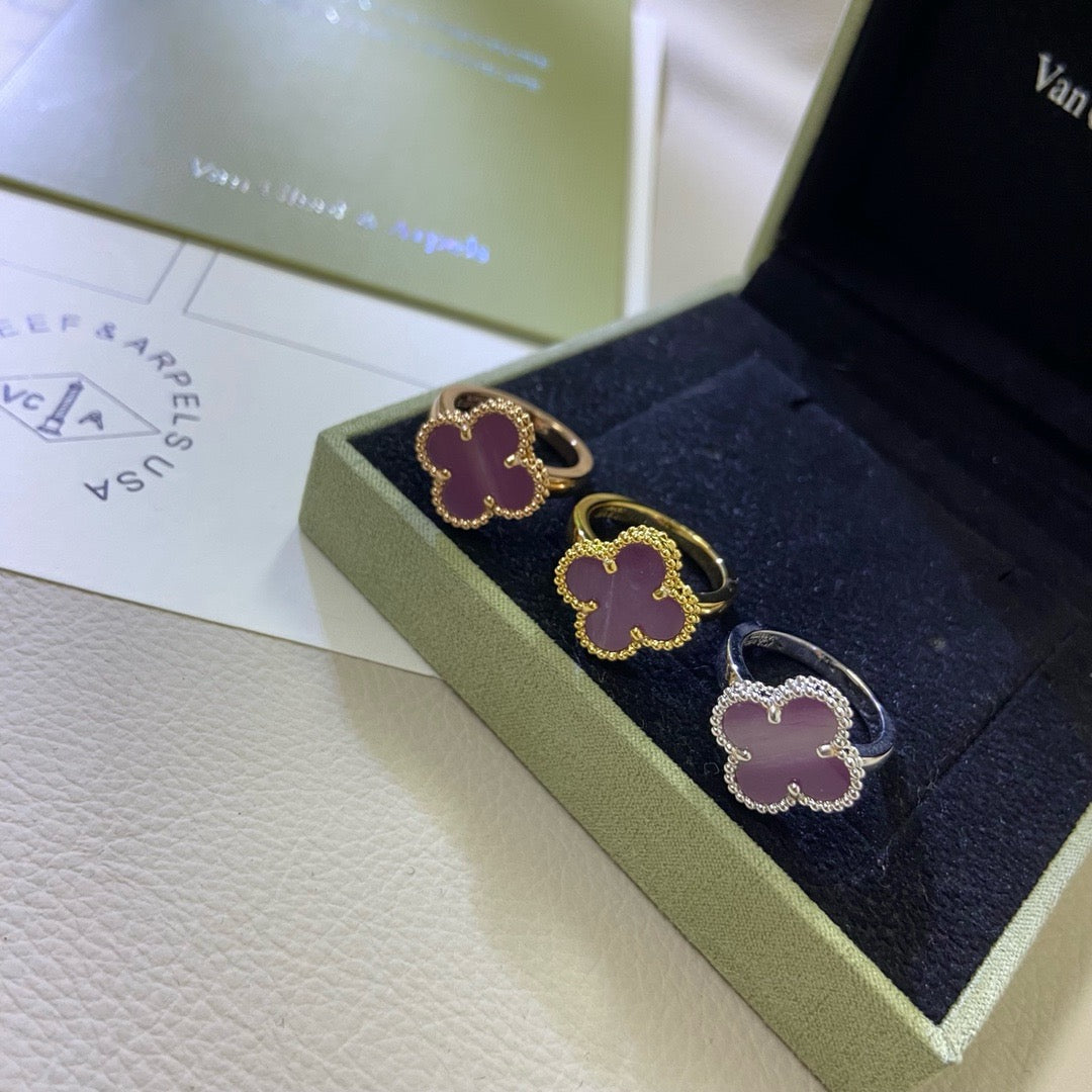 [CiCi]CLOVER  PURPLE VIOLET RING