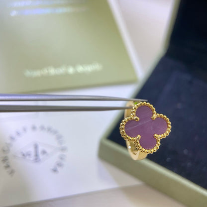 [CiCi]CLOVER  PURPLE VIOLET RING