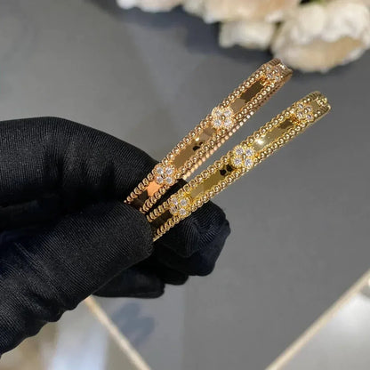 [CiCi]CLOVER BRACELET 4MM DIAMONDS