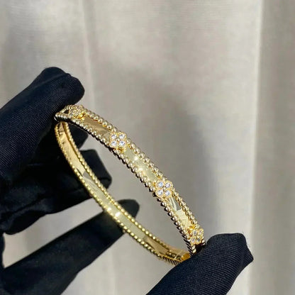 [CiCi]CLOVER BRACELET 4MM DIAMONDS