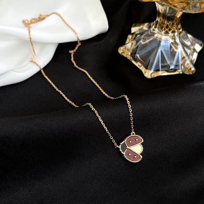 [CiCi]LUCKY  CARNELIANS LADYBUG NECKLACE
