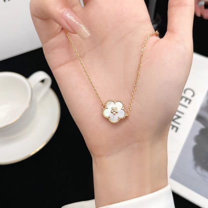 [CiCi]LUCKY WHITE MOP PLUM BLOSSOM  BRACELET