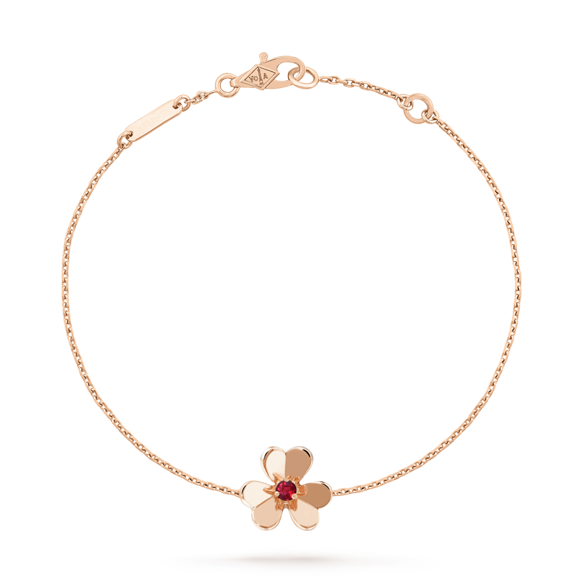 [CiCi]FRIVOLE GOLD FLOWER PINK MALACHITE BRACELET