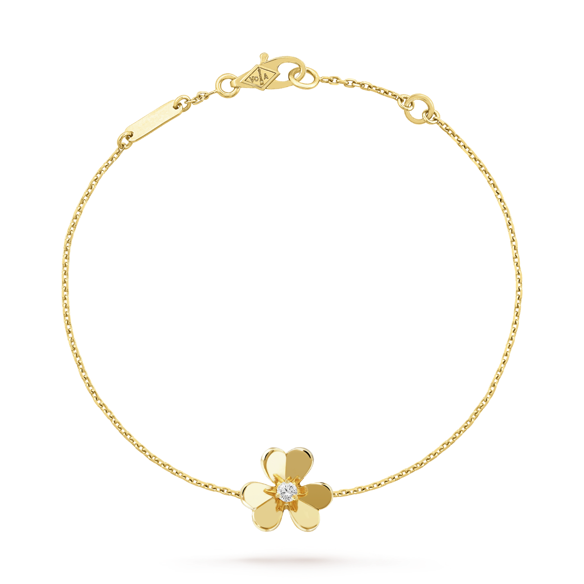 [CiCi]FRIVOLE GOLD FLOWER PINK MALACHITE BRACELET