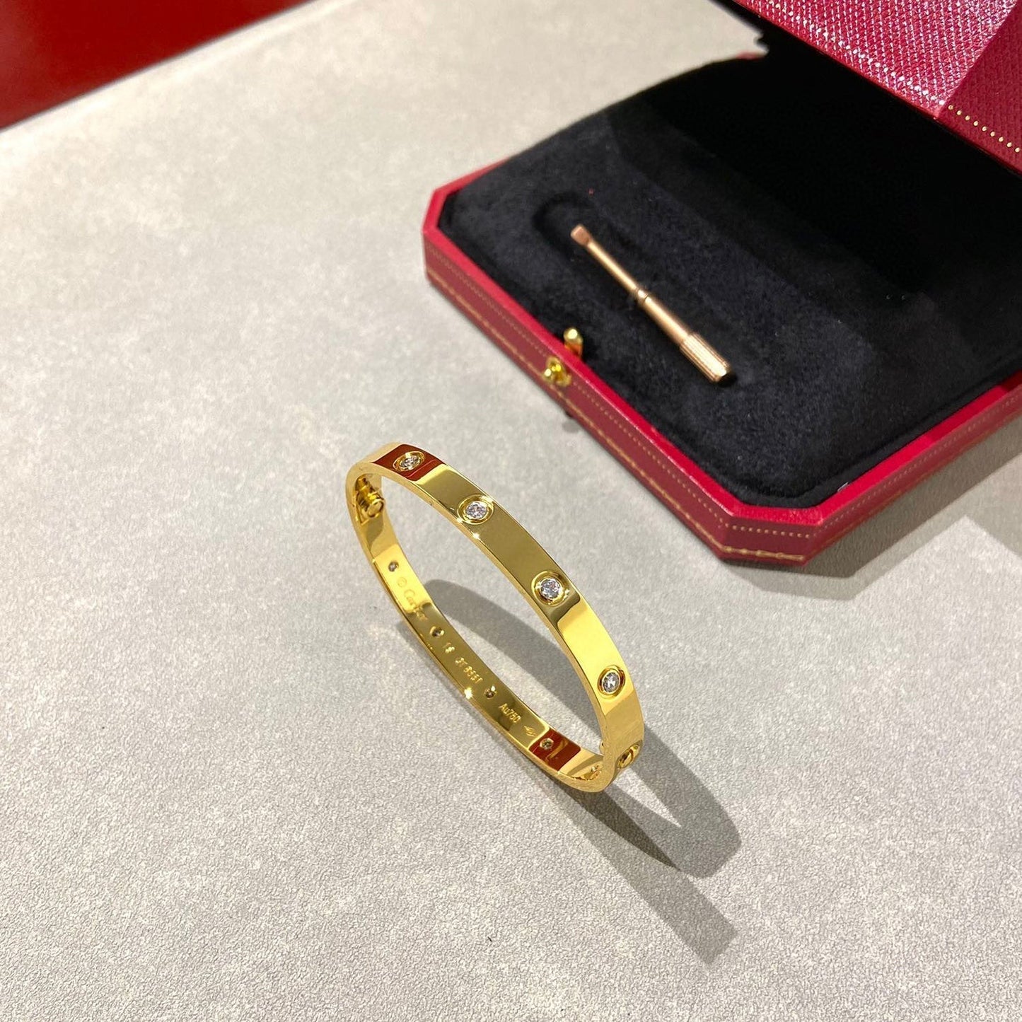 [CiCi]LOVE BRACELET 6.1MM 10 DIAMONDS
