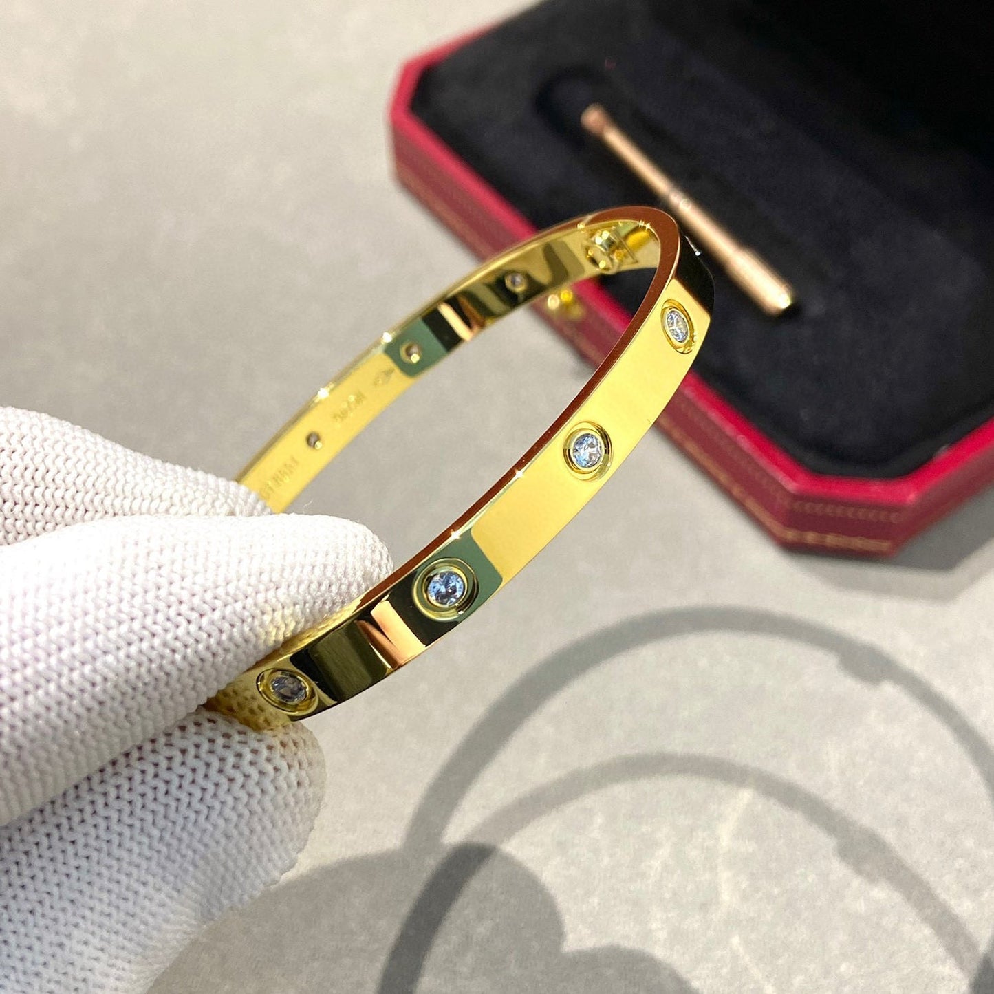 [CiCi]LOVE BRACELET 6.1MM 10 DIAMONDS