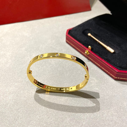 [CiCi]LOVE BRACELET 6.1MM 10 DIAMONDS