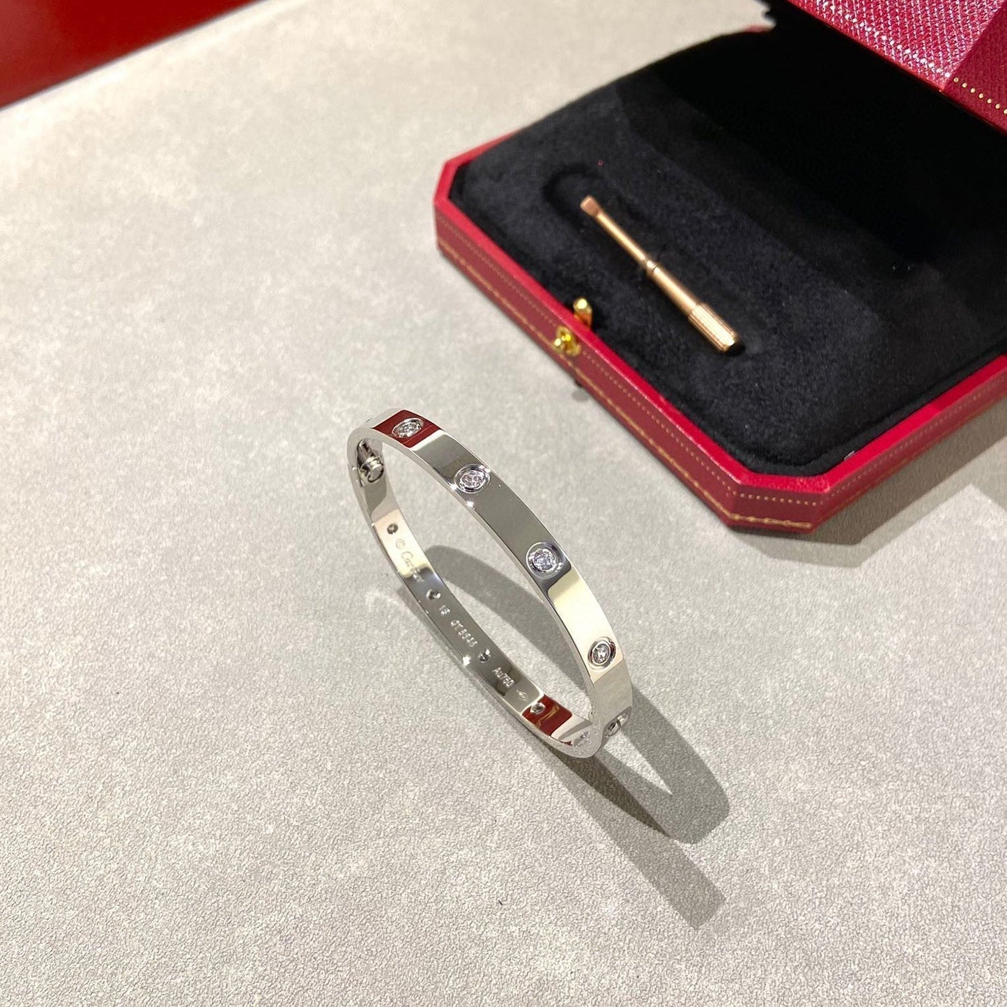[CiCi]LOVE BRACELET 6.1MM 10 DIAMONDS