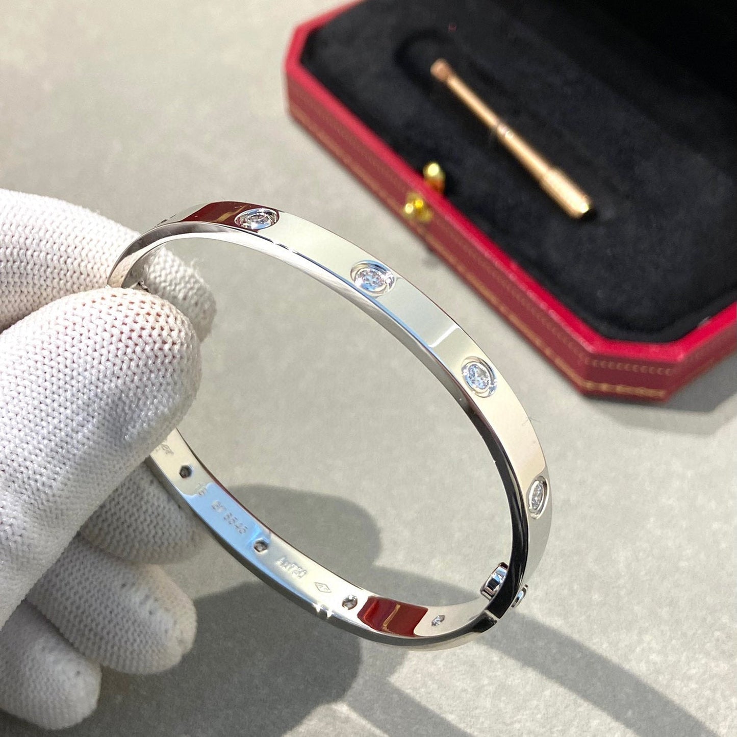 [CiCi]LOVE BRACELET 6.1MM 10 DIAMONDS
