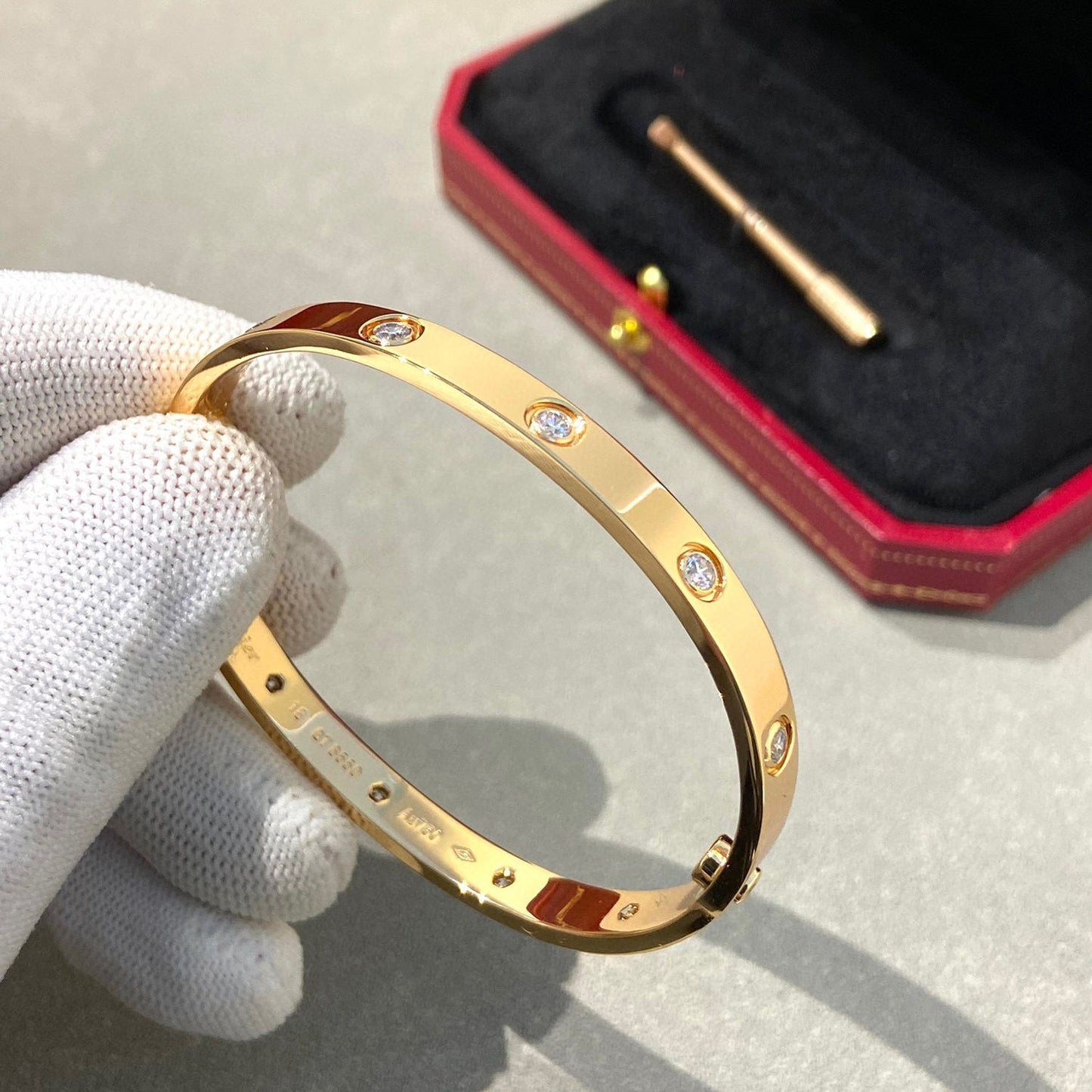 [CiCi]LOVE BRACELET 6.1MM 10 DIAMONDS
