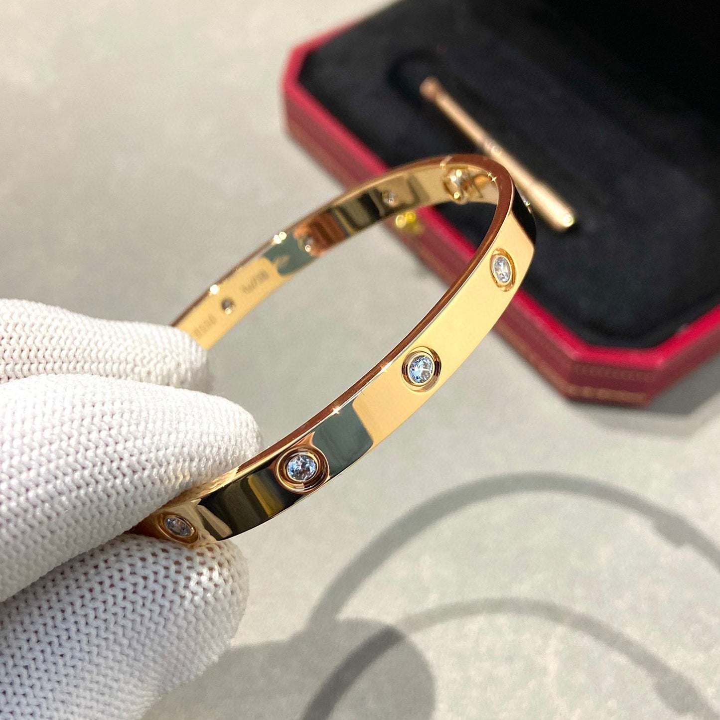 [CiCi]LOVE BRACELET 6.1MM 10 DIAMONDS