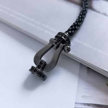 [CiCi]FORCE LARGE SERIES HORSESHOE BLACK SAMURAI BRACELET