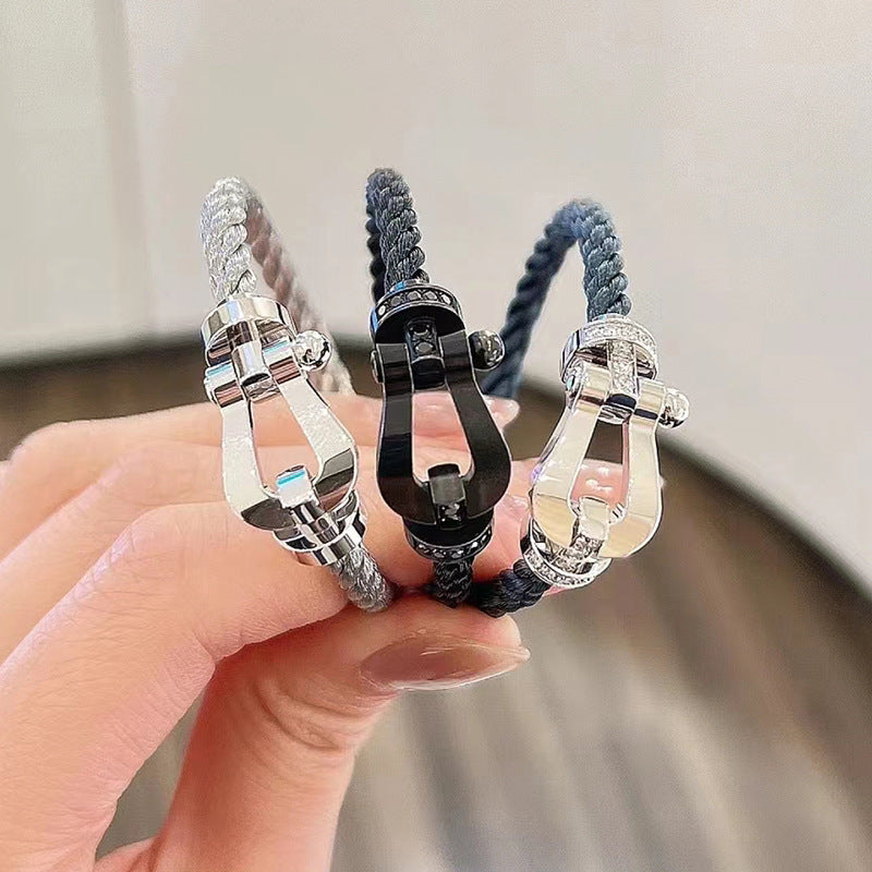 [CiCi]FORCE LARGE HORSESHOE NO DIAMOND BRACELET GOLD