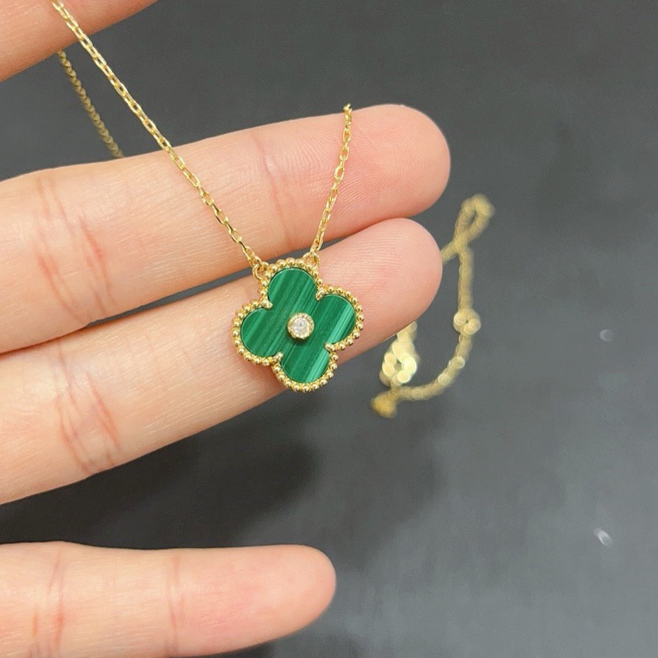 [CiCi]CLOVER 15MM DIAMOND TURQUOISE HALSKETTE