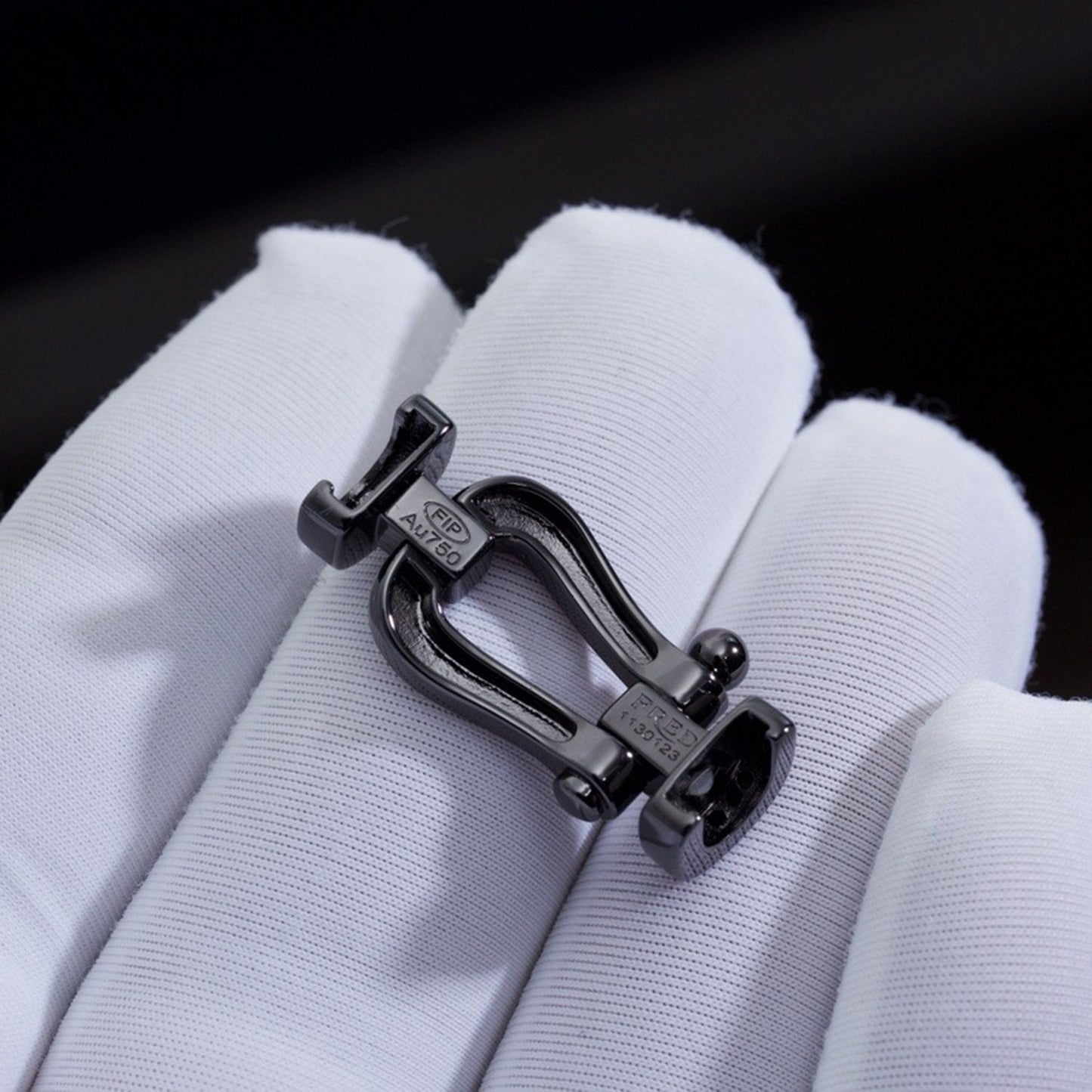 [CiCi]FORCE LARGE SERIES HORSESHOE BLACK SAMURAI BRACELET