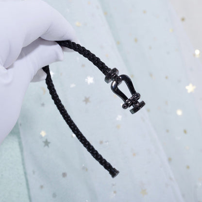 [CiCi]FORCE LARGE SERIES HORSESHOE BLACK SAMURAI BRACELET