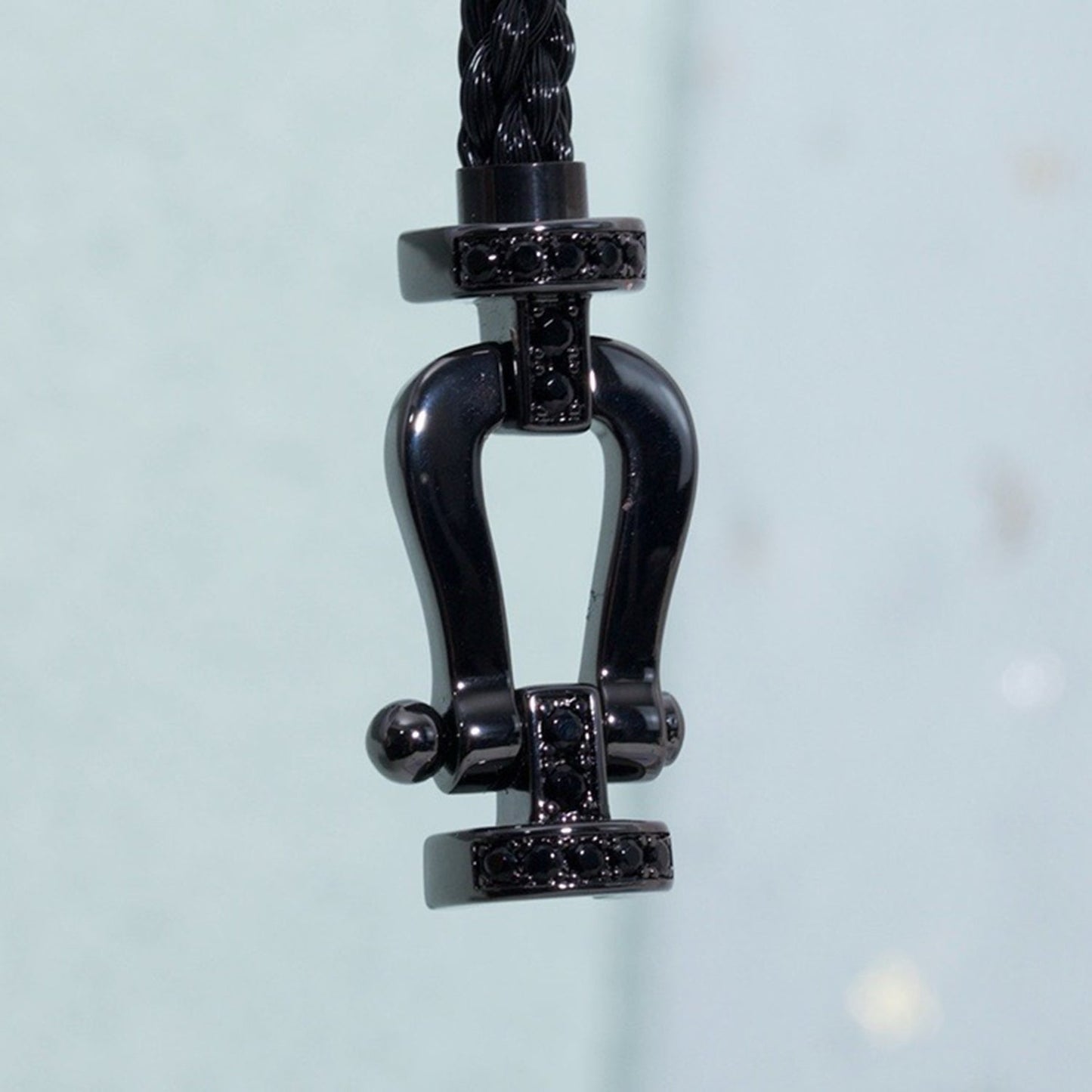 [CiCi]FORCE LARGE SERIES HORSESHOE BLACK SAMURAI BRACELET