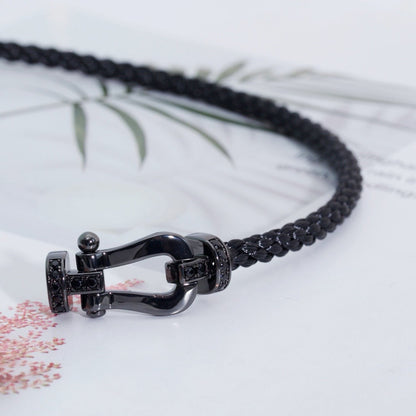 [CiCi]FORCE LARGE SERIES HORSESHOE BLACK SAMURAI BRACELET