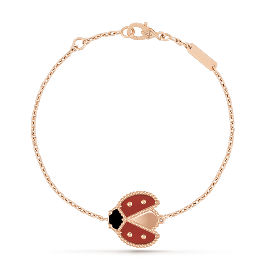 [CiCi]LUCKY SPRING 1 MOTIF PINK GOLD BRACELET
