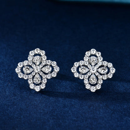 [CiCi]LOOP EARRINGS FULL MOTIF DIAMOND 16MM