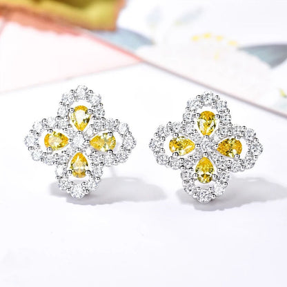 [CiCi]LOOP EARRINGS FULL MOTIF DIAMOND 16MM