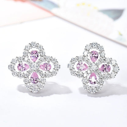 [CiCi]LOOP EARRINGS FULL MOTIF DIAMOND 16MM