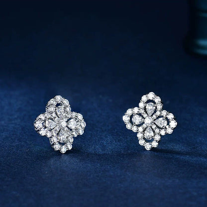 [CiCi]LOOP EARRINGS FULL MOTIF DIAMOND 16MM