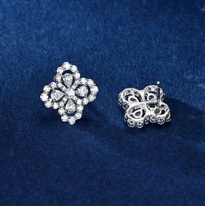 [CiCi]LOOP EARRINGS FULL MOTIF DIAMOND 16MM