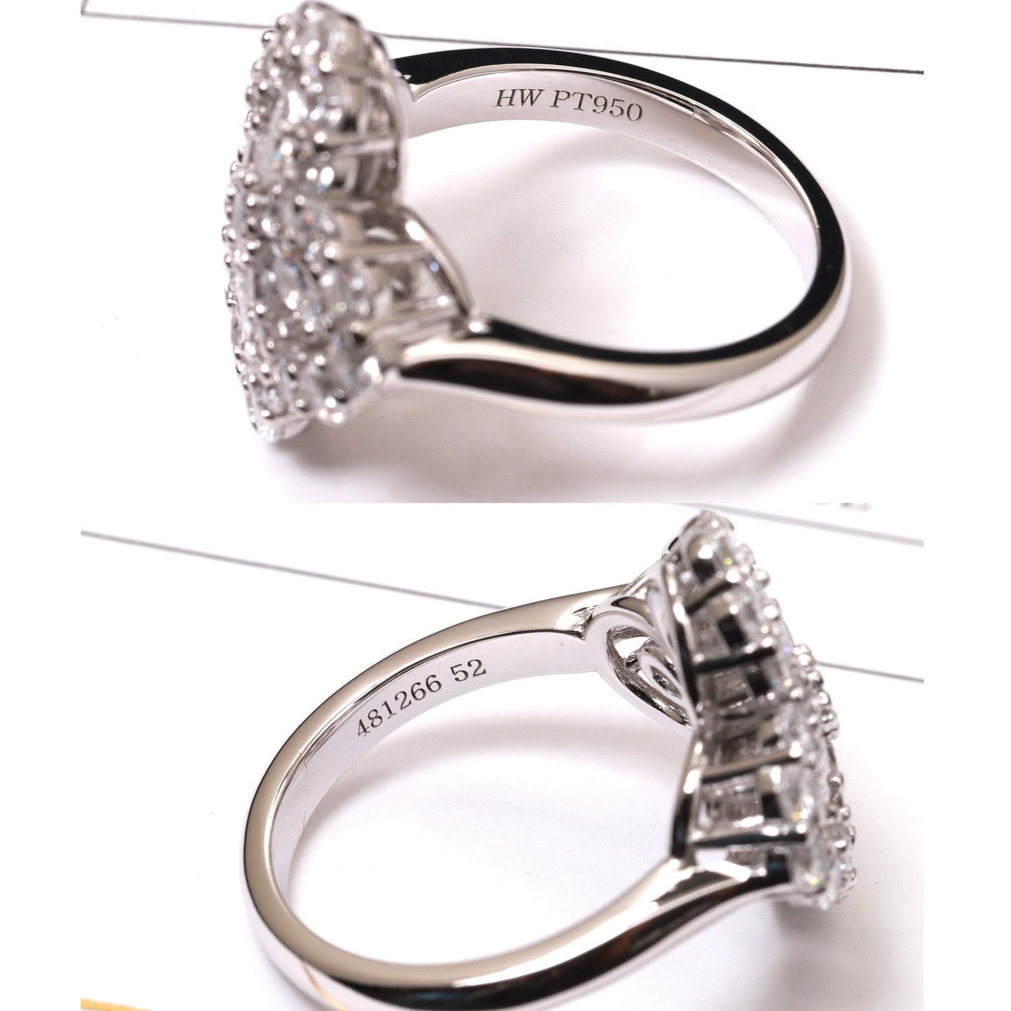 [CiCi]LOOP RING FULL MOTIF DIAMOND 16MM SILVE