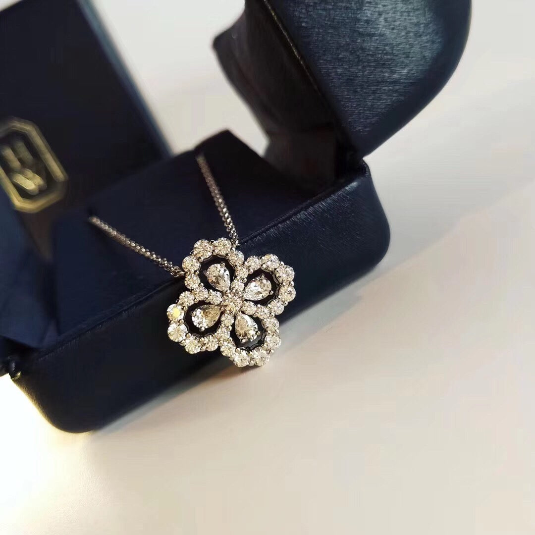 [CiCi]HALSBAND LOOP VOLLSTÄNDIGES MOTIV DIAMANT 16MM MEHRERE FARBEN