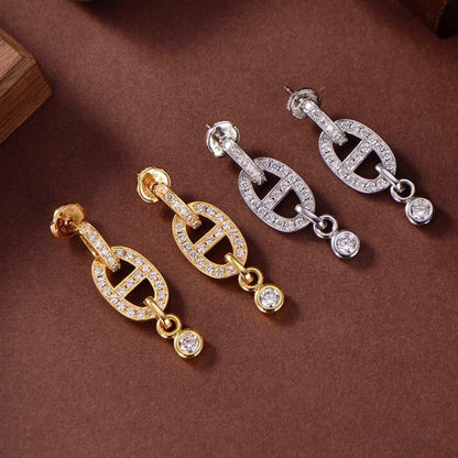 [CiCi]HM CHAINE DIAMOND EARRINGS