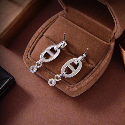 [CiCi]HM CHAINE DIAMOND EARRINGS