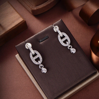 [CiCi]HM CHAINE DIAMOND EARRINGS