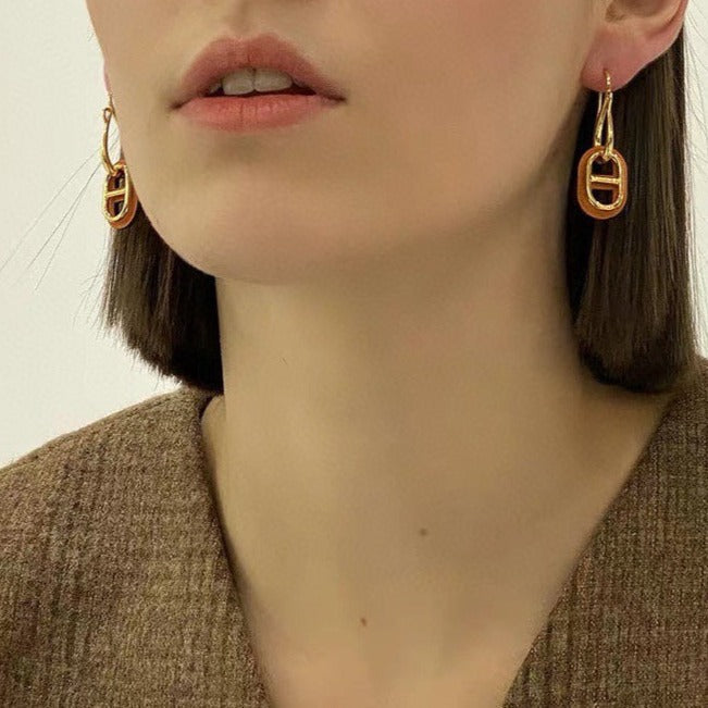 [CiCi]HM O'MAILLON GOLD EARRINGS