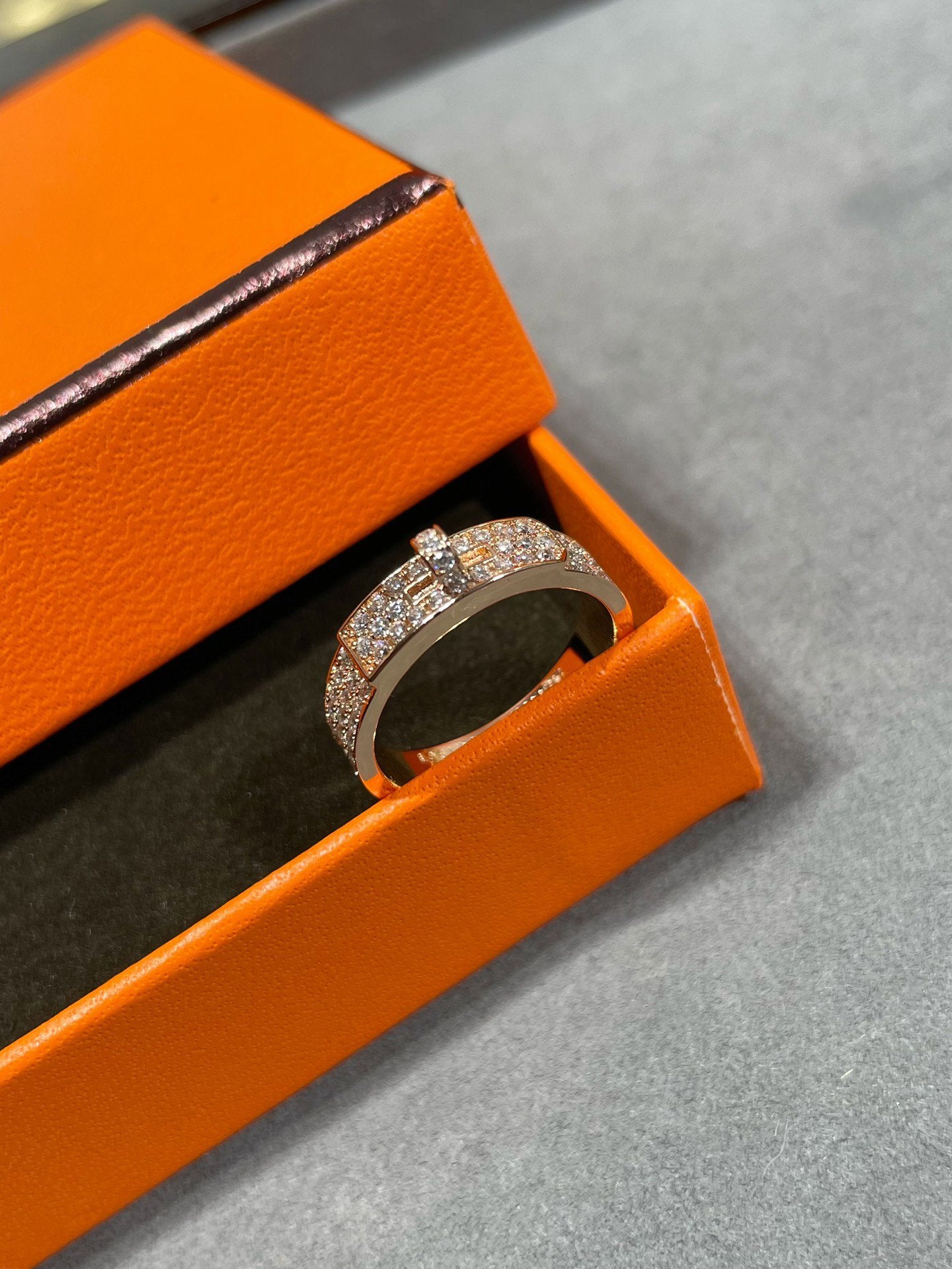 [CiCi]KELLY PINK GOLD DIAMOND RING