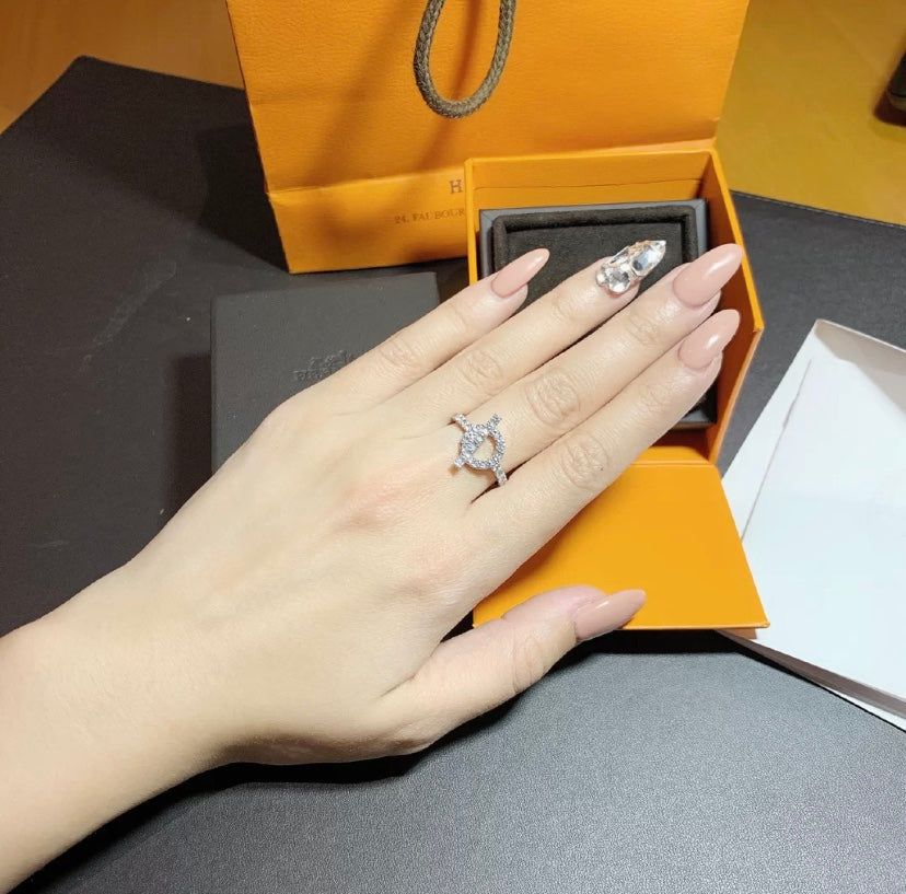 [CiCi]ECHAPPEE RING SILVER DIAMOND